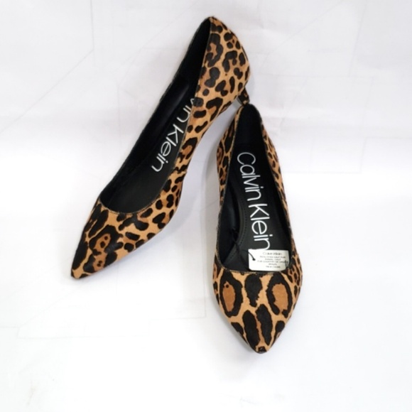 Calvin Klein Shoes - Calvin Klein Gabriana Pump Leopard Calf Hair